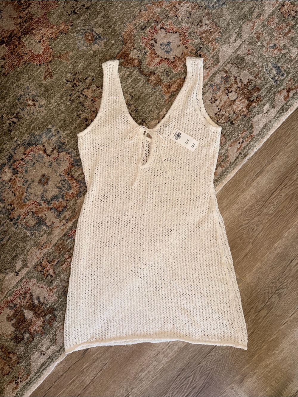 Abercrombie & Fitch White Swim Coverup
